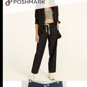 J Crew Navy/white stripes pants